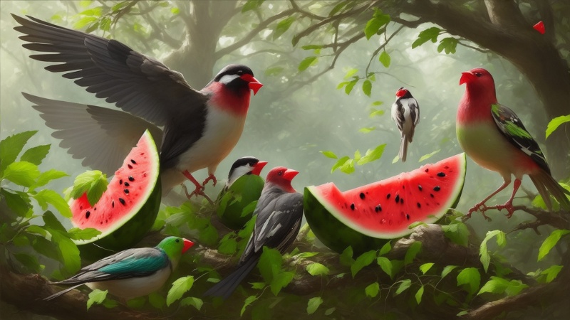 Can birds eat watermelon